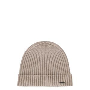 RRD Ribbed Knit Beanie Men Beige Hats & Caps